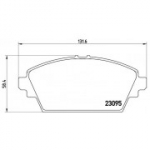 Piduriklotsi komplekt, ketaspidur BREMBO P 56 044