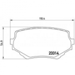 Piduriklotsi komplekt, ketaspidur BREMBO P 79 009