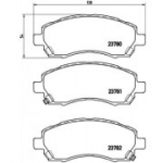 Piduriklotsi komplekt, ketaspidur BREMBO P 78 009