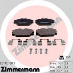 Piduriklotsi komplekt, ketaspidur ZIMMERMANN 23172.180.1