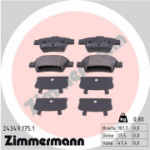 Piduriklotsi komplekt, ketaspidur ZIMMERMANN 24349.175.1