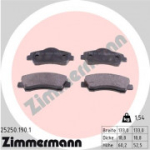 Piduriklotsi komplekt, ketaspidur ZIMMERMANN 25250.190.1