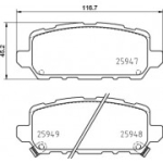 Piduriklotsi komplekt, ketaspidur BREMBO P 28 090