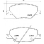 Piduriklotsi komplekt, ketaspidur BREMBO P 59 096