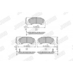 Piduriklotsi komplekt, ketaspidur JURID 573467J