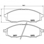 Piduriklotsi komplekt, ketaspidur BREMBO P 56 049