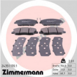 Piduriklotsi komplekt, ketaspidur ZIMMERMANN 24351.170.1