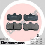 Piduriklotsi komplekt, ketaspidur ZIMMERMANN 20345.165.1