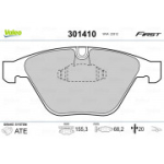 Piduriklotsi komplekt, ketaspidur VALEO 301410