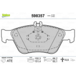 Piduriklotsi komplekt, ketaspidur VALEO 598357