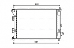 Radiaator,mootorijahutus AVA QUALITY COOLING HYA2335