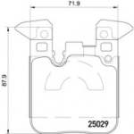Piduriklotsi komplekt, ketaspidur BREMBO P 06 087X