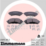 Piduriklotsi komplekt, ketaspidur ZIMMERMANN 25895.185.2
