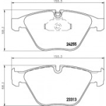 Piduriklotsi komplekt, ketaspidur HELLA 8DB 355 013-931