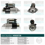 Starter HOFFER H5035738