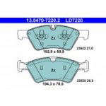 Piduriklotsi komplekt, ketaspidur ATE 13.0470-7220.2