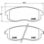 Piduriklotsi komplekt, ketaspidur BREMBO P 23 126