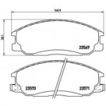 Piduriklotsi komplekt, ketaspidur BREMBO P 30 013