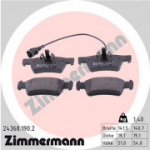 Piduriklotsi komplekt, ketaspidur ZIMMERMANN 24368.190.2