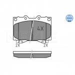 Piduriklotsi komplekt, ketaspidur MEYLE 025 235 2415/W