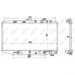 Radiaator, mootorijahutus NRF 516728