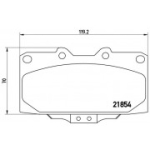 Piduriklotsi komplekt, ketaspidur BREMBO P 56 034