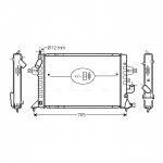 Radiaator, mootorijahutus AVA Clever Choice OLA2294