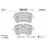 Piduriklotsi komplekt, ketaspidur VALEO 302157