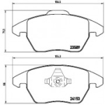 Piduriklotsi komplekt, ketaspidur BREMBO P 61 076X