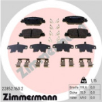 Piduriklotsi komplekt, ketaspidur ZIMMERMANN 22852.160.2