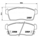 Piduriklotsi komplekt, ketaspidur BREMBO P 79 012