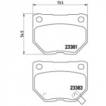 Piduriklotsi komplekt, ketaspidur BREMBO P 78 016