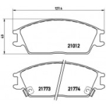 Piduriklotsi komplekt, ketaspidur BREMBO P 30 024