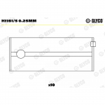 V&auml;ntv&otilde;lli laager GLYCO H1161/5 0.25mm