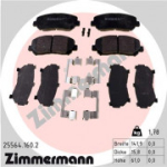 Piduriklotsi komplekt, ketaspidur ZIMMERMANN 25564.160.2