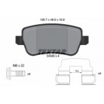 Piduriklotsi komplekt, ketaspidur TEXTAR 2434801