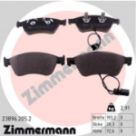 Piduriklotsi komplekt, ketaspidur ZIMMERMANN 23896.205.2