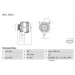 Generaator BOSCH 0 986 042 390