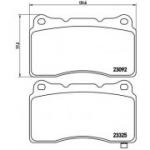 Piduriklotsi komplekt, ketaspidur BREMBO P 54 039