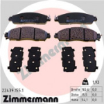Piduriklotsi komplekt, ketaspidur ZIMMERMANN 22439.155.1