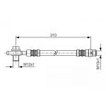 Pidurivoolik BOSCH 1 987 476 308