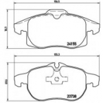 Piduriklotsi komplekt, ketaspidur BREMBO P 10 011