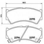 Piduriklotsi komplekt, ketaspidur BREMBO P 79 013