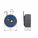 Pingutusrull, hammasrihm GATES T43144