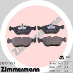 Piduriklotsi komplekt, ketaspidur ZIMMERMANN 21273.195.1