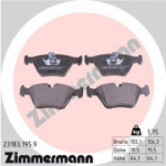 Piduriklotsi komplekt, ketaspidur ZIMMERMANN 23183.195.9