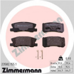 Piduriklotsi komplekt, ketaspidur ZIMMERMANN 23582.155.1