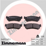 Piduriklotsi komplekt, ketaspidur ZIMMERMANN 24071.145.1
