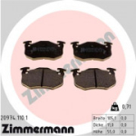 Piduriklotsi komplekt, ketaspidur ZIMMERMANN 20974.110.1