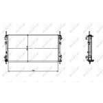 Radiaator, mootorijahutus NRF 519697